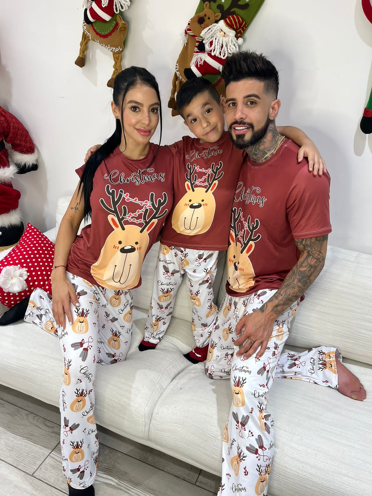 Pijamas familiares navideñas