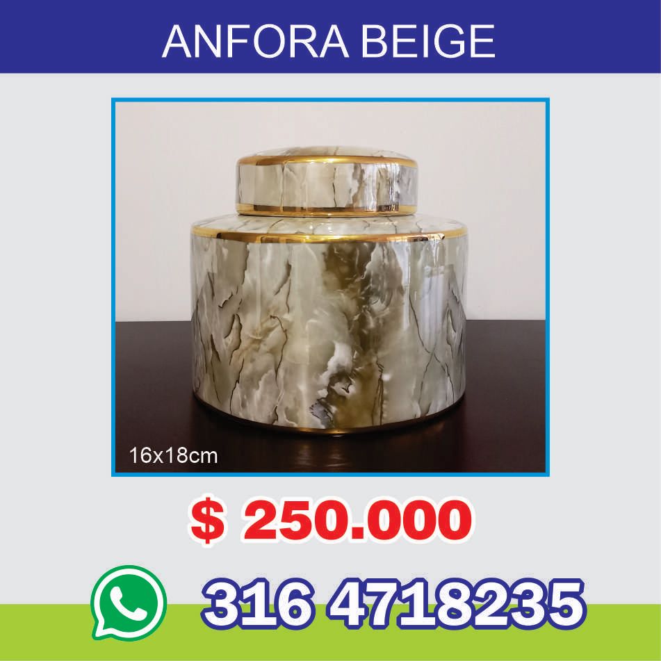 Anfora Porcelana